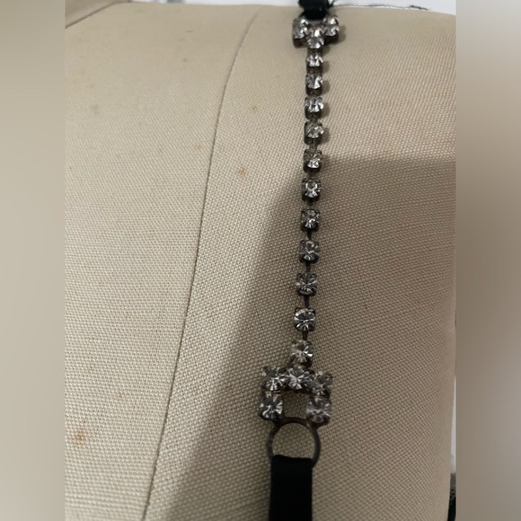 Vintage y2k mesh balloon skirt mini dress Floral Print Dress white Black small - Picture 4 of 7